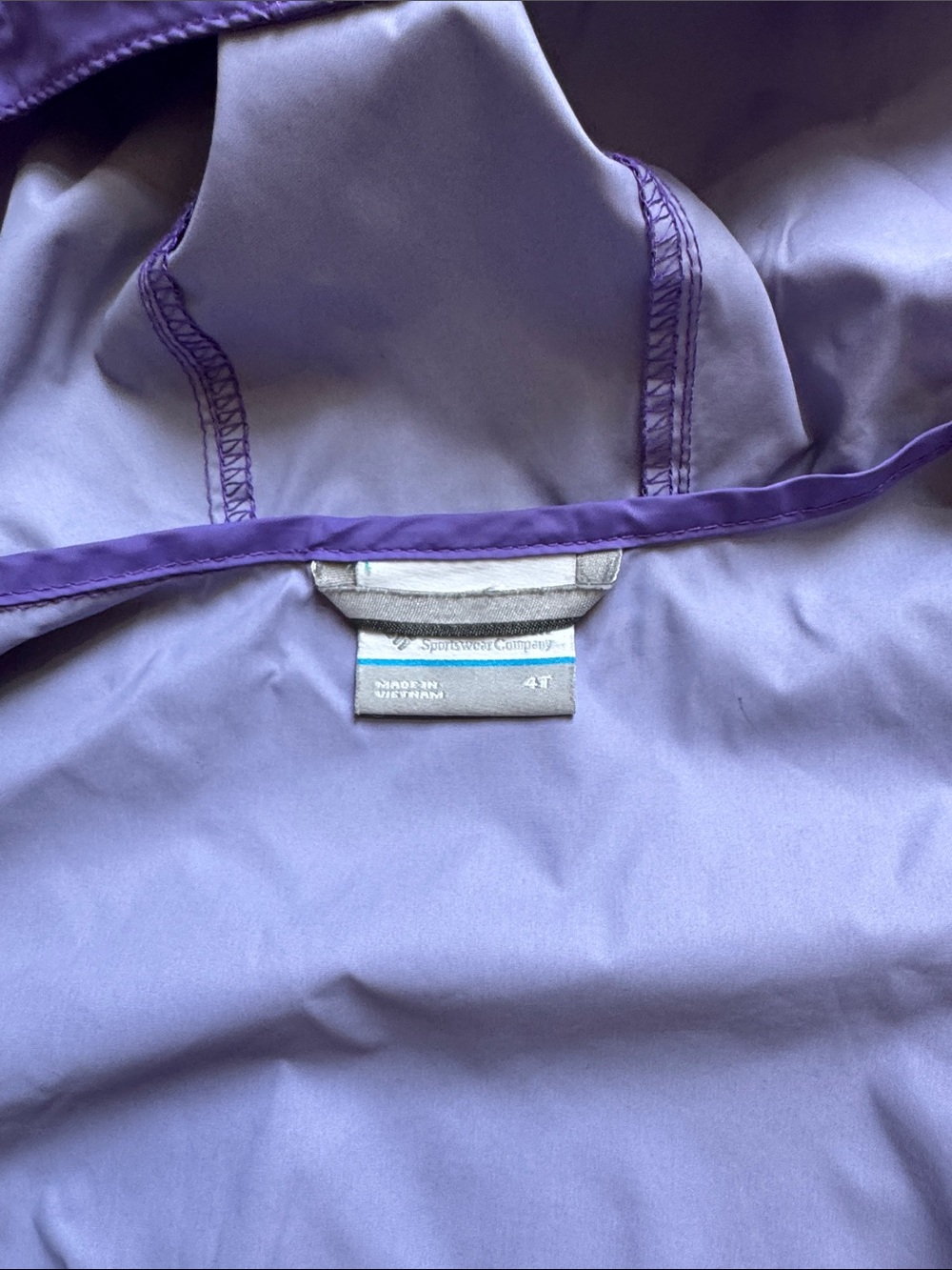 Toddler Girls’ Columbia Rain Jacket, Purple | Size 4T - Picture 4 of 4